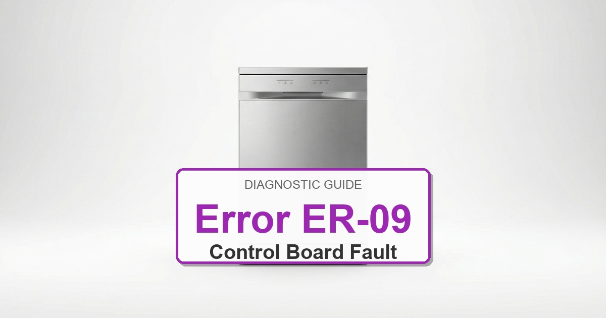 Electrolux Dishwasher Error ER-09 overlay image