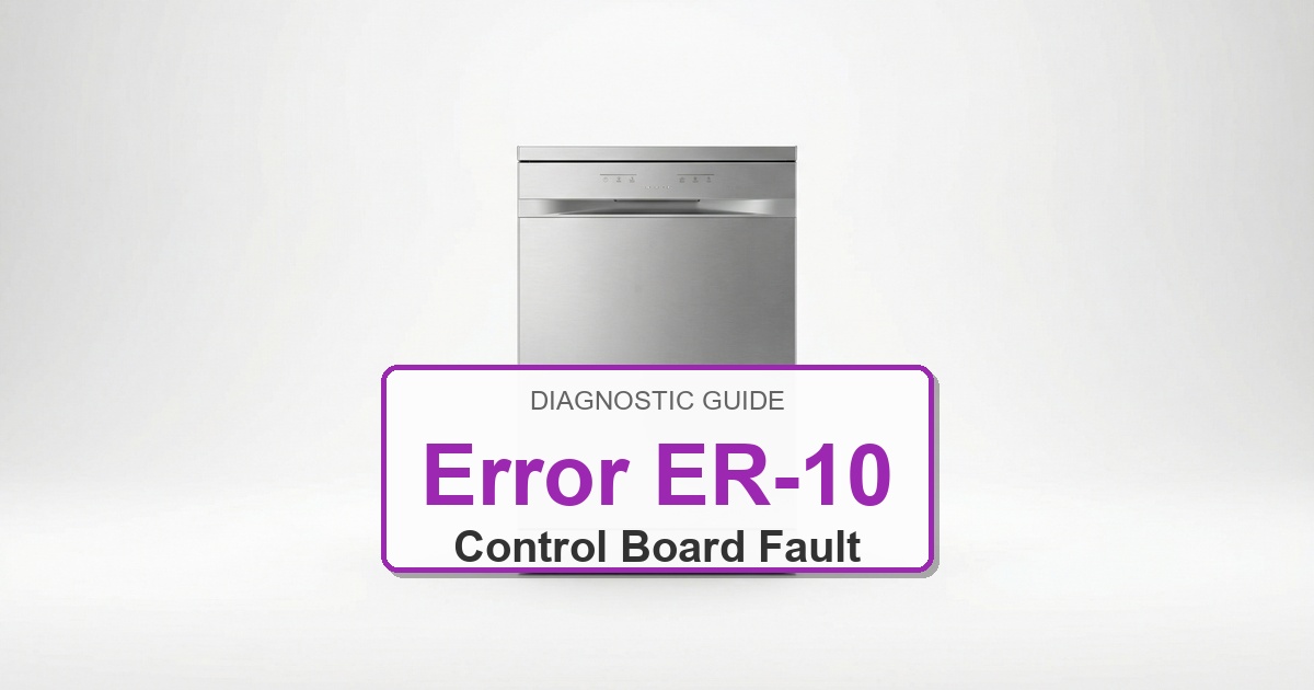 Electrolux Dishwasher Error ER-10 overlay image