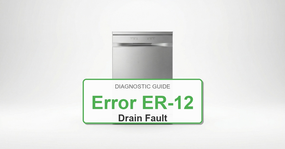Electrolux Dishwasher Error ER-12 overlay image