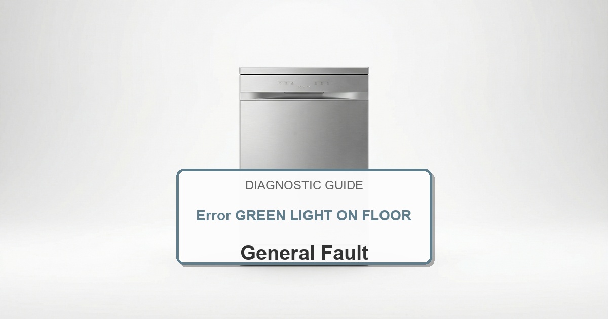 How to Fix Electrolux Dishwasher Error GREEN LIGHT ON FLOOR