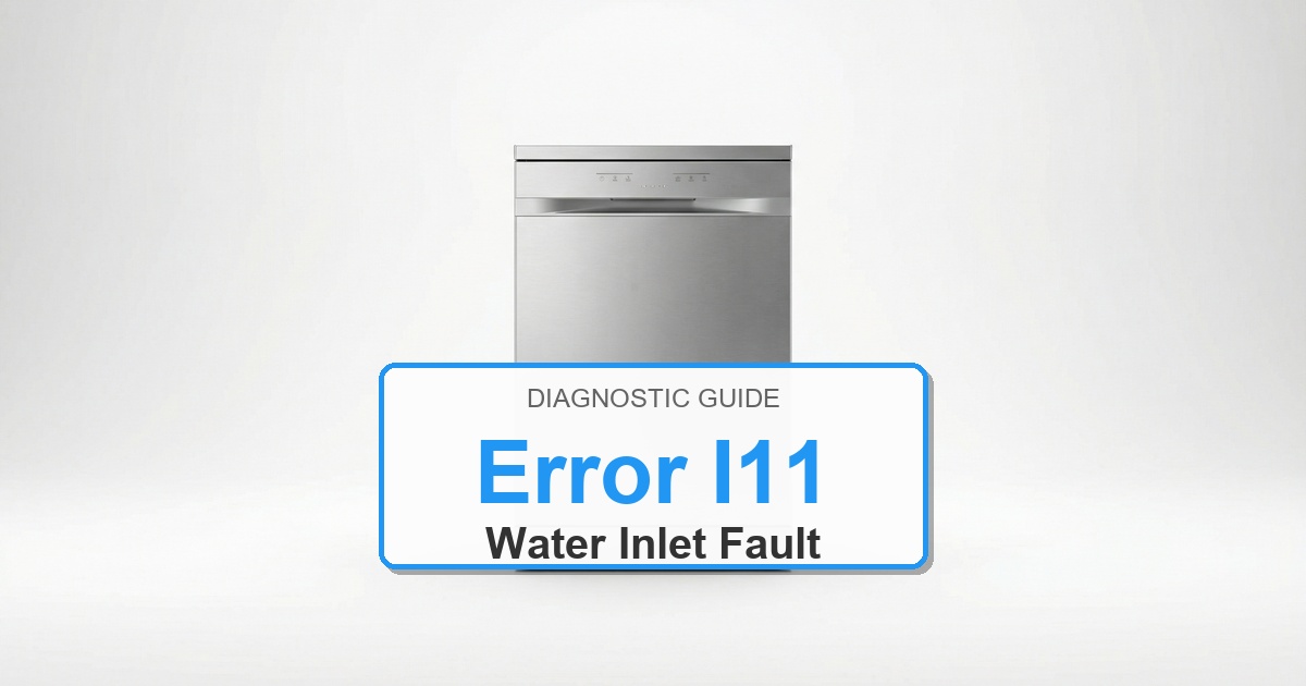 Electrolux Dishwasher Error I11 overlay image