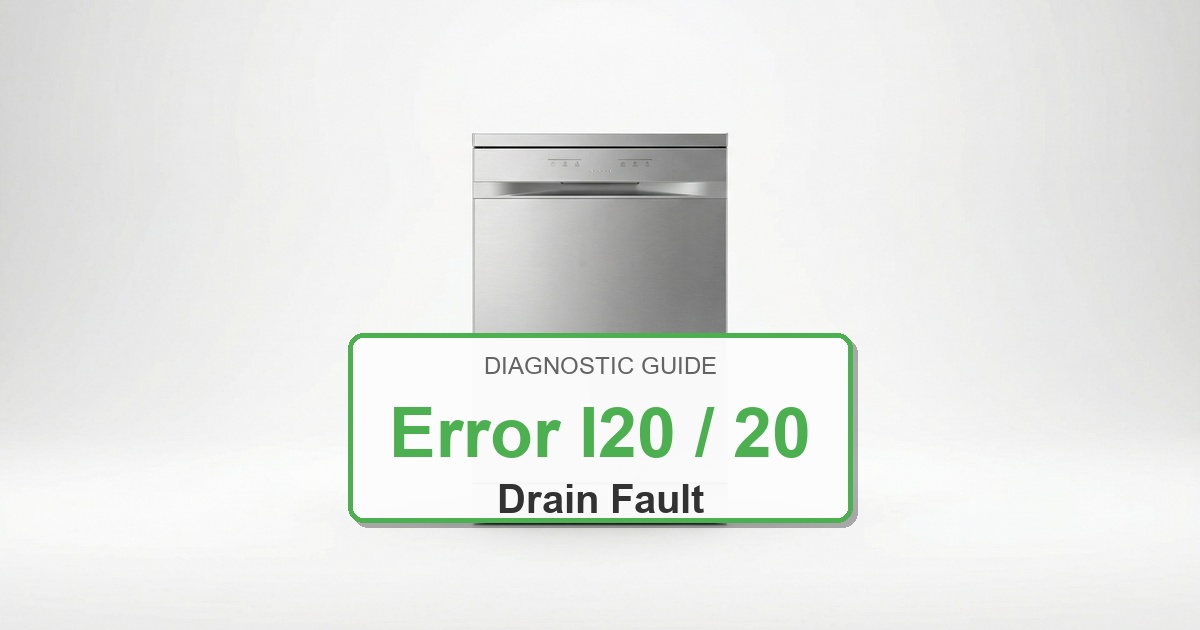 Electrolux Dishwasher Error I20 / 20 overlay image