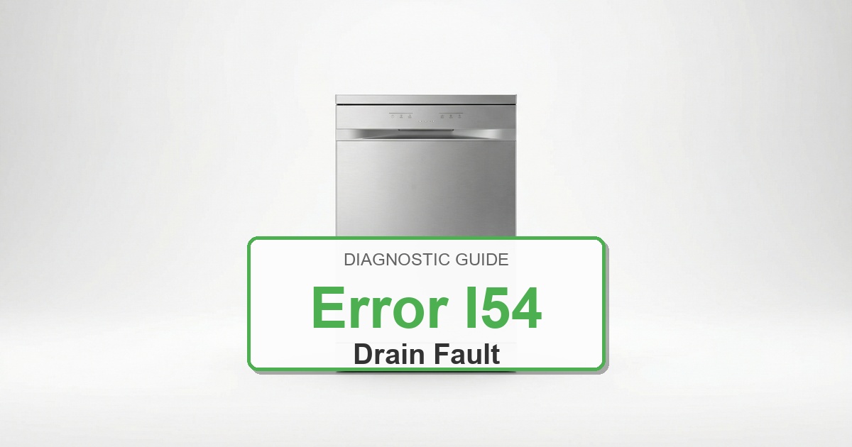 How to Fix Electrolux Dishwasher Error I54