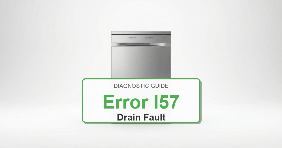 How to Fix Electrolux Dishwasher Error I57