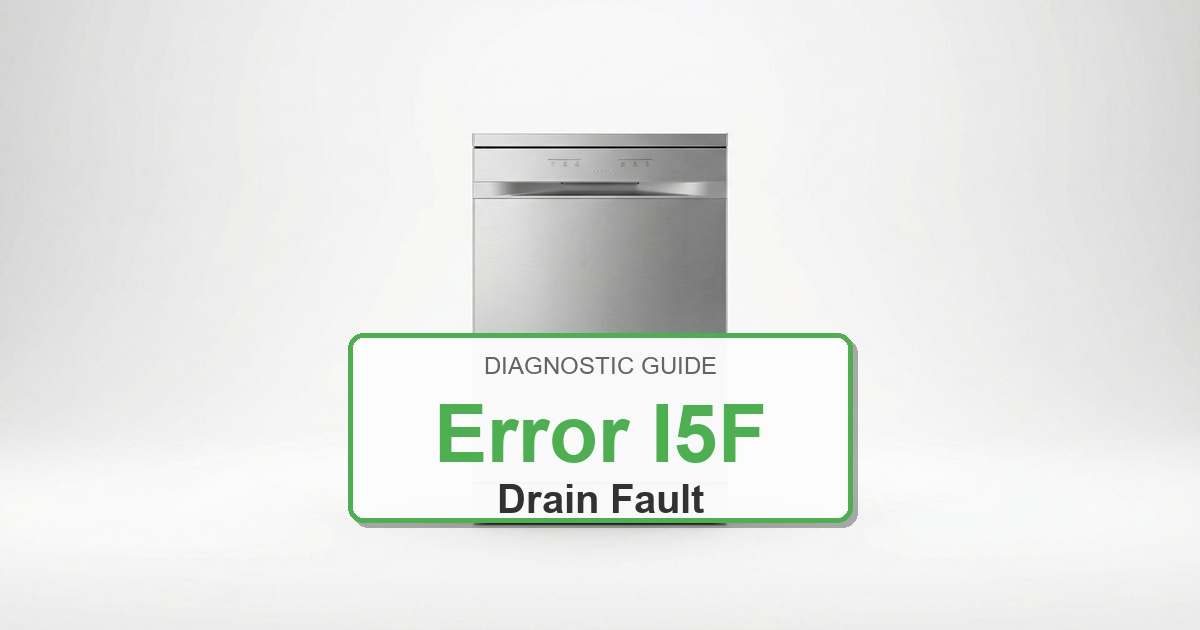How to Fix Electrolux Dishwasher Error I5F