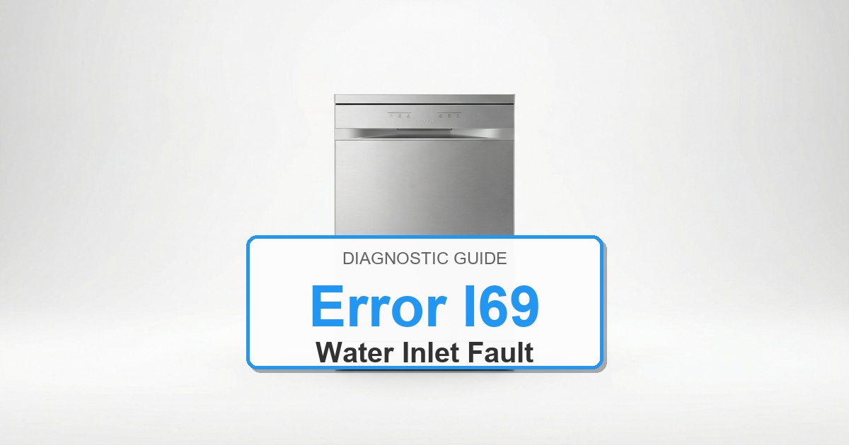 How to Fix Electrolux Dishwasher Error I69
