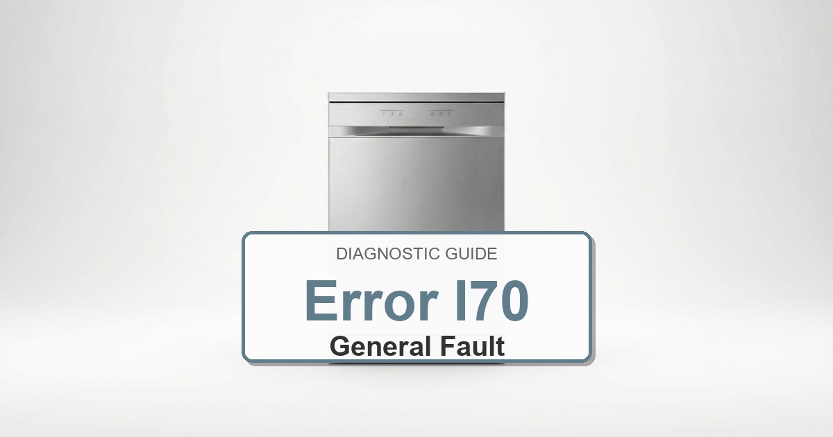 Electrolux Dishwasher Error I70 overlay image