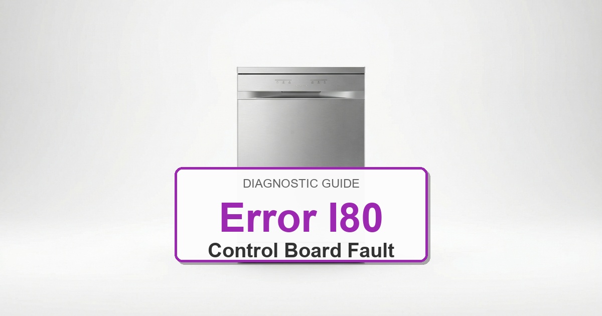 Electrolux Dishwasher Error I80 overlay image