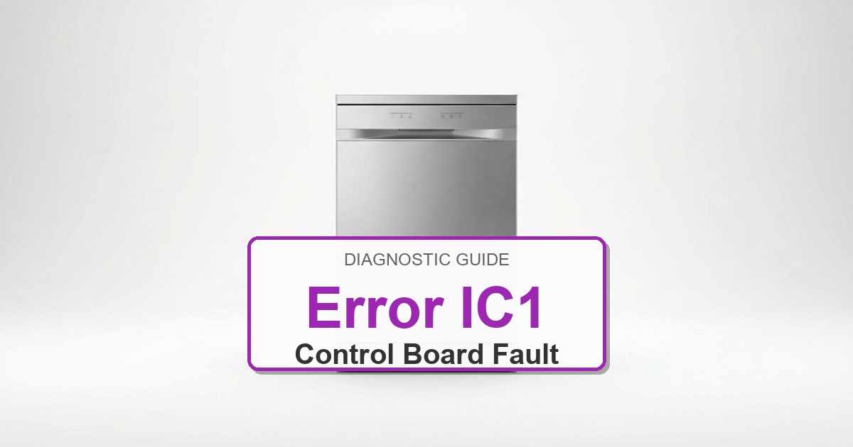 How to Fix Electrolux Dishwasher Error IC1