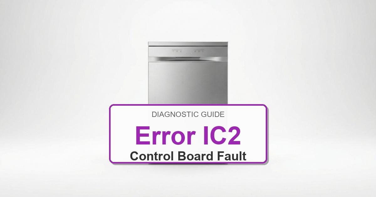 How to Fix Electrolux Dishwasher Error IC2