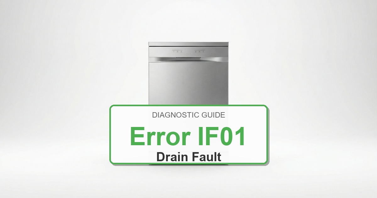 How to Fix Electrolux Dishwasher Error IF01
