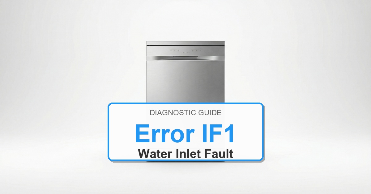 How to Fix Electrolux Dishwasher Error IF1