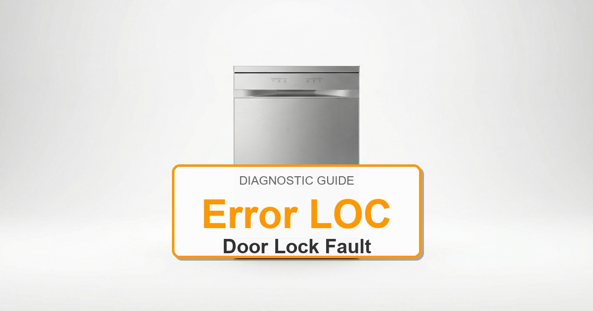 Electrolux Dishwasher Error LOC overlay image