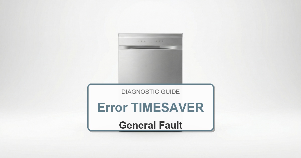 How to Fix Electrolux Dishwasher Error TIMESAVER