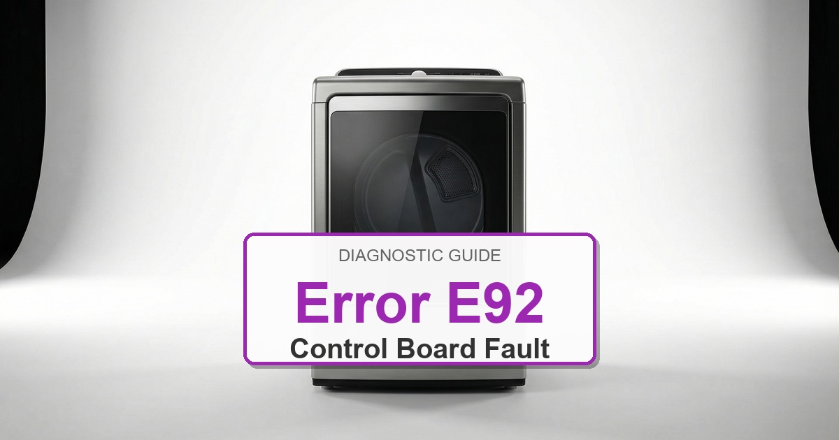 How to Fix Electrolux Dryer Error E92
