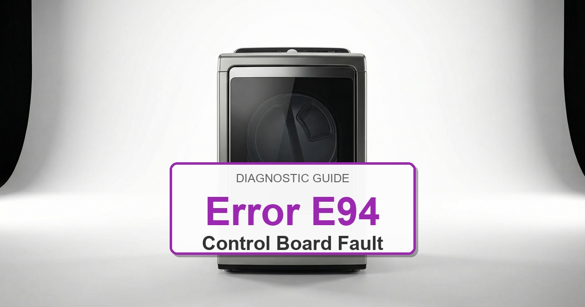 How to Fix Electrolux Dryer Error E94