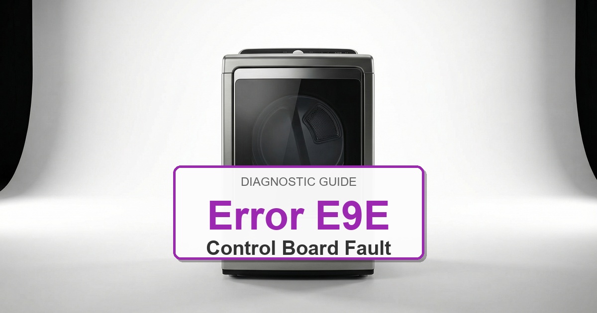 How to Fix Electrolux Dryer Error E9E