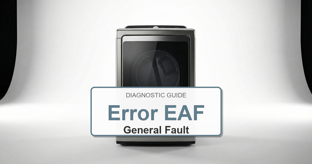 How to Fix Electrolux Dryer Error EAF
