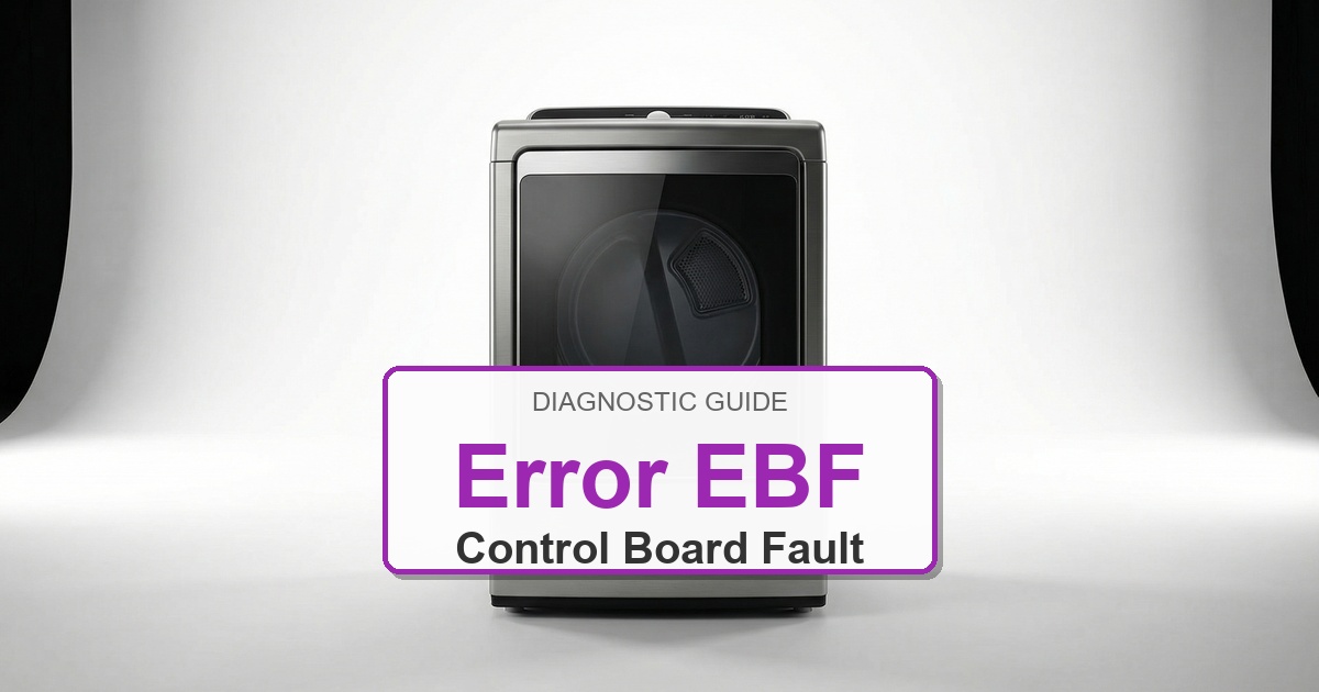 How to Fix Electrolux Dryer Error EBF