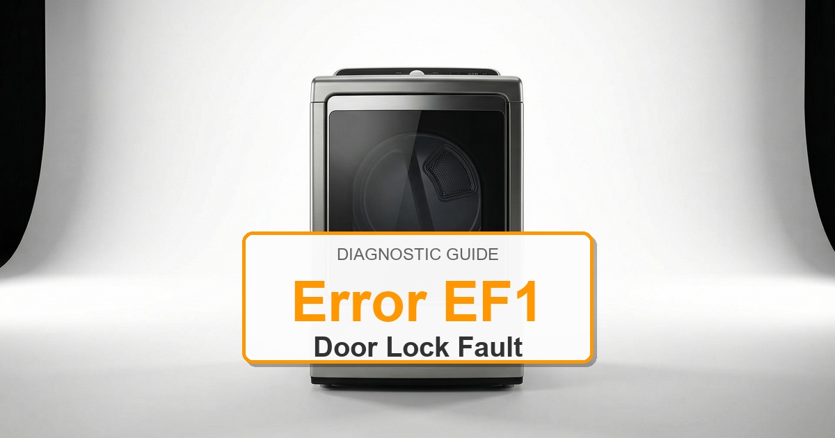 How to Fix Electrolux Dryer Error EF1