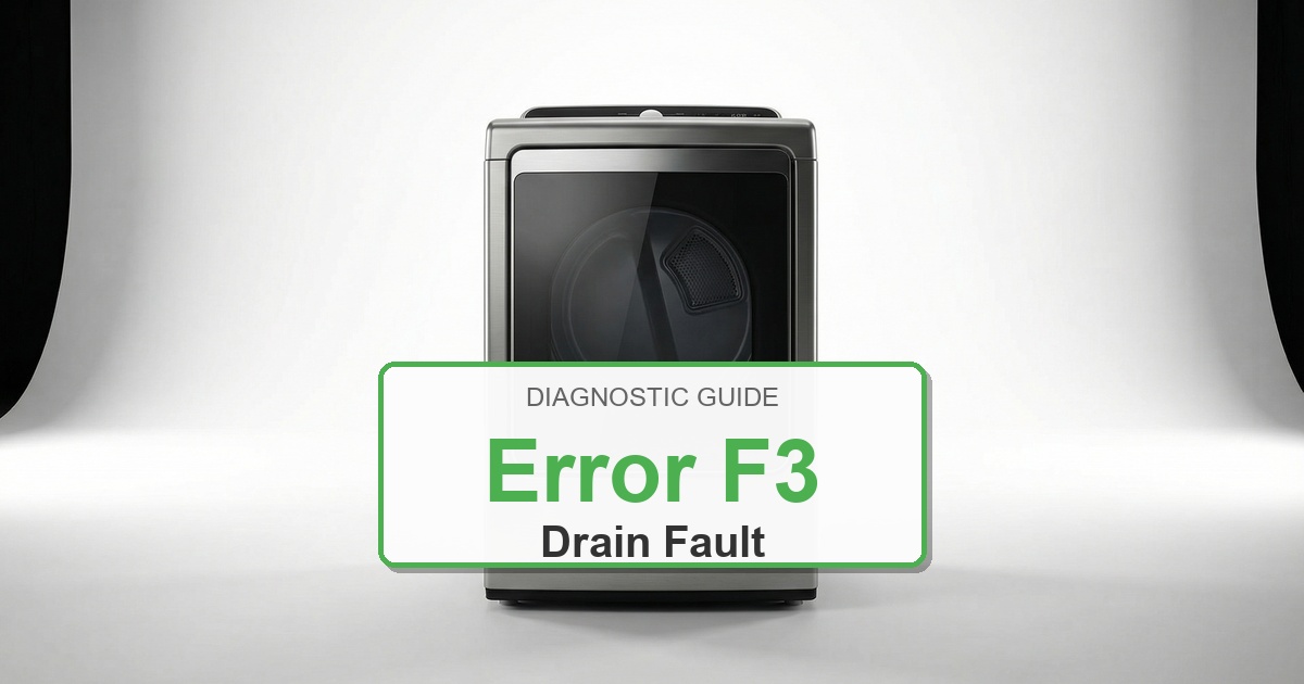 How to Fix Electrolux Dryer Error F3