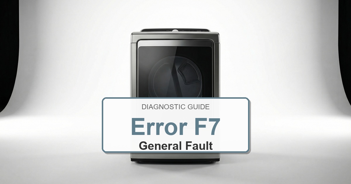 How to Fix Electrolux Dryer Error F7