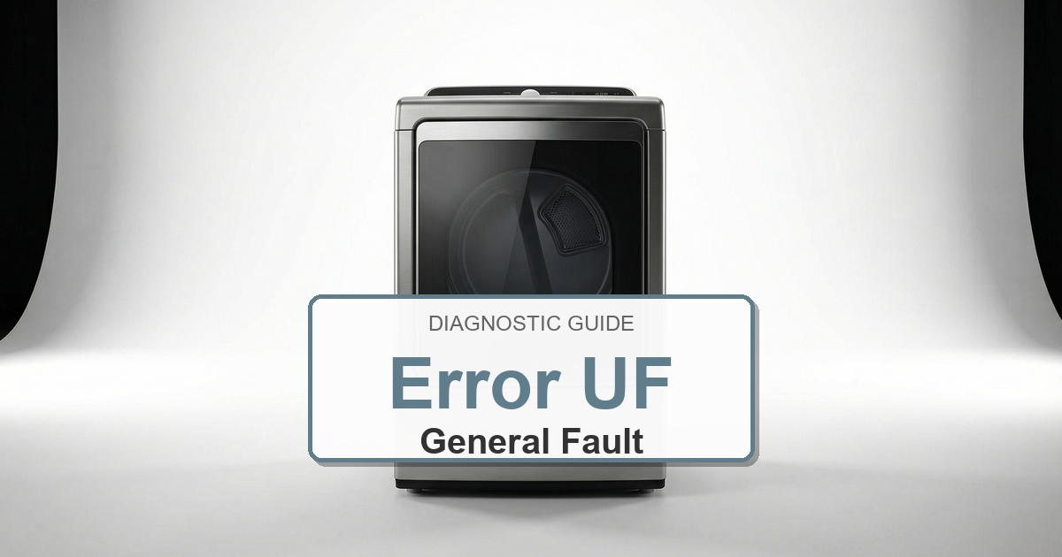 How to Fix Electrolux Dryer Error UF