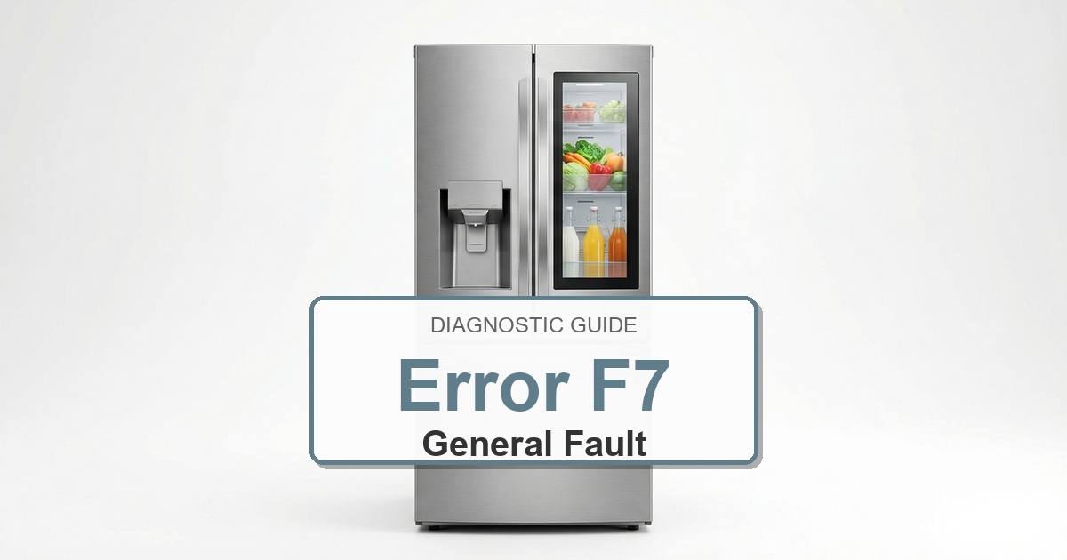 How to Fix Electrolux Refrigerator Error F7