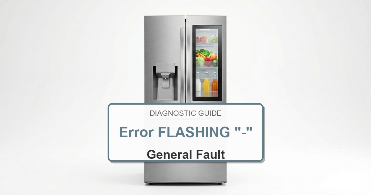 How to Fix Electrolux Refrigerator Error FLASHING “-“