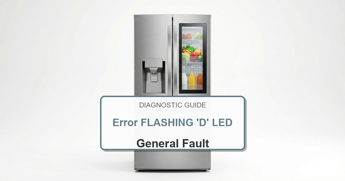 How to Fix Electrolux Refrigerator Error FLASHING ‘D’ LED
