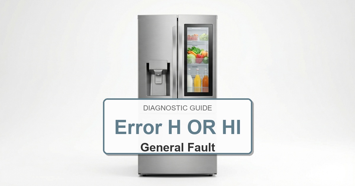 How to Fix Electrolux Refrigerator Error H OR HI