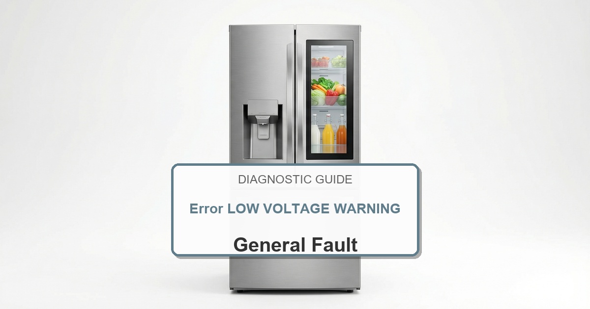 How to Fix Electrolux Refrigerator Error LOW VOLTAGE WARNING