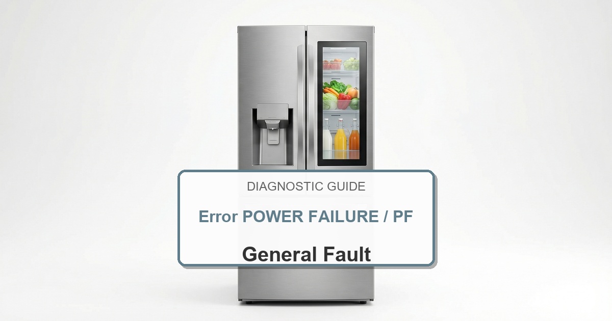 How to Fix Electrolux Refrigerator Error POWER FAILURE / PF