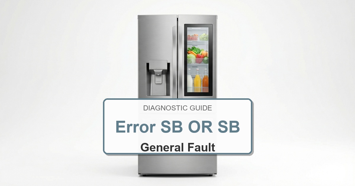 How to Fix Electrolux Refrigerator Error SB OR SB