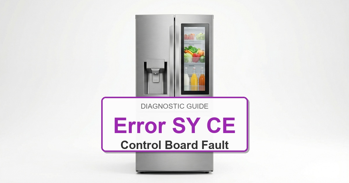 How to Fix Electrolux Refrigerator Error SY CE
