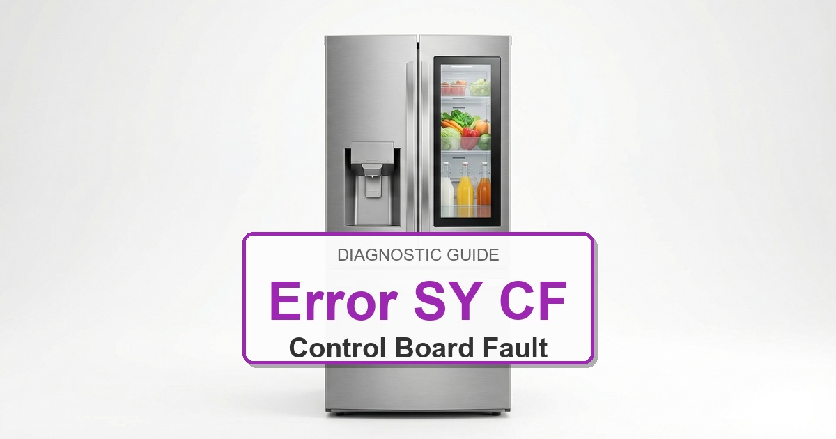 How to Fix Electrolux Refrigerator Error SY CF