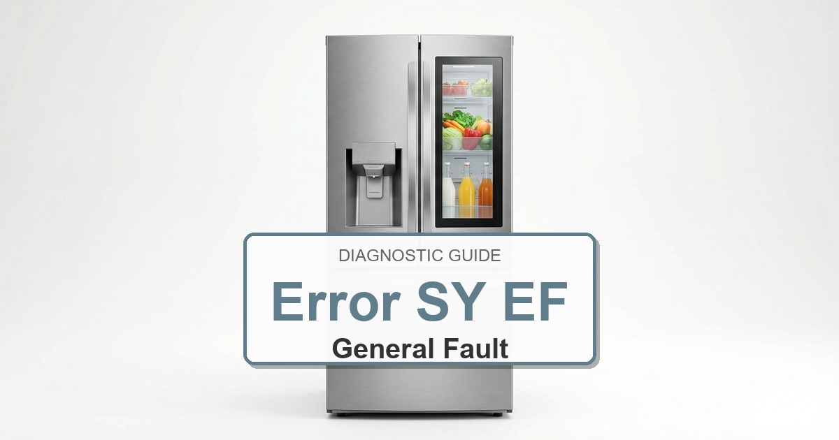 How to Fix Electrolux Refrigerator Error SY EF