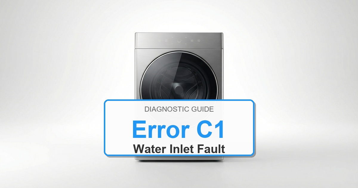 How to Fix Electrolux Washer Error C1