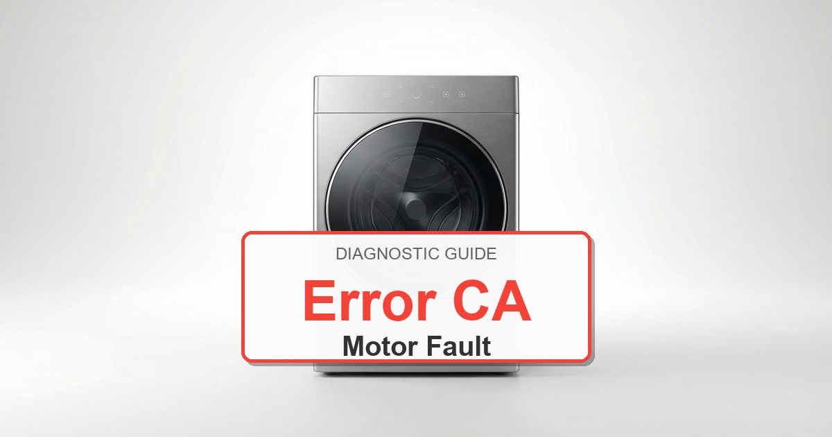 Electrolux Washer Error CA overlay image