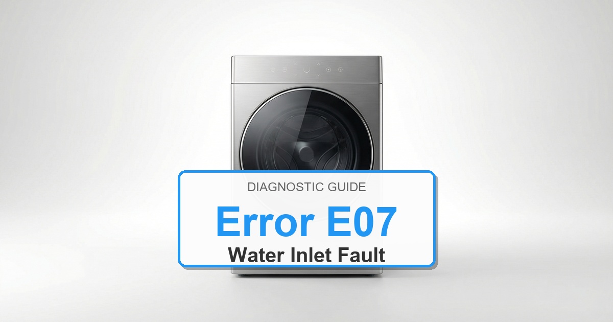 How to Fix Electrolux Washer Error E07