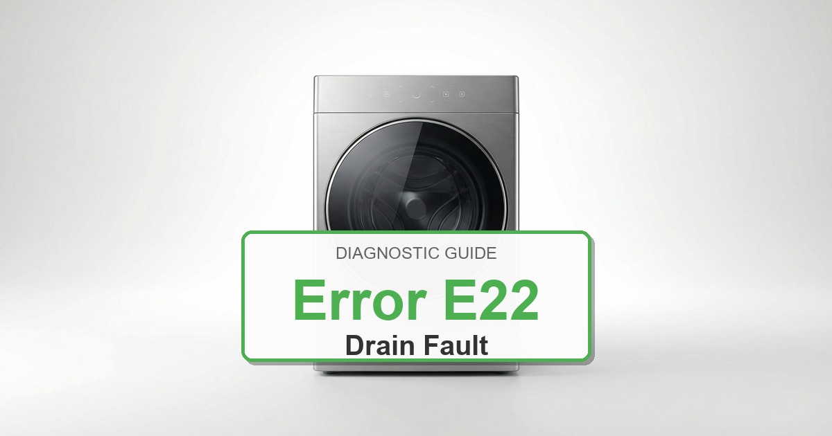 How to Fix Electrolux Washer Error E22