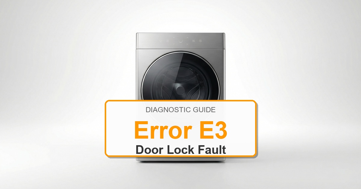 How to Fix Electrolux Washer Error E3