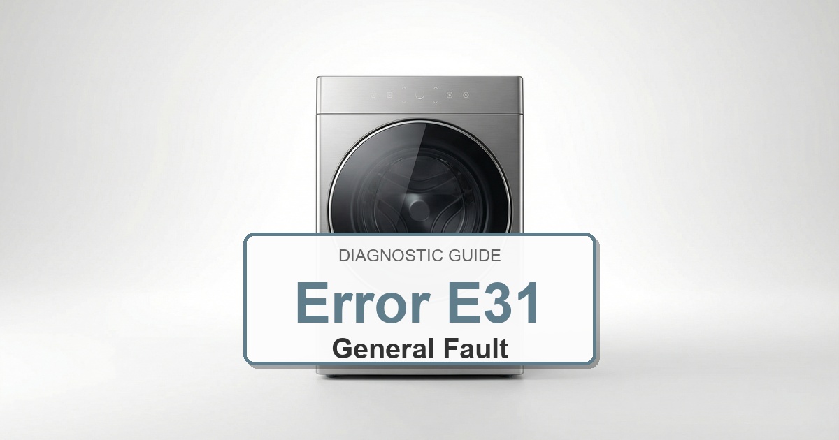Electrolux Washer Error E31 overlay image