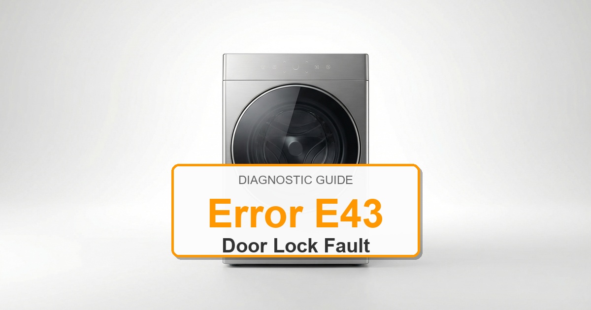 Electrolux Washer Error E43 overlay image