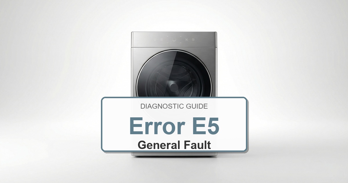 Electrolux Washer Error E5 overlay image