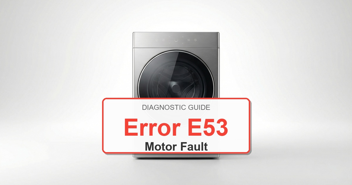 Electrolux Washer Error E53 overlay image