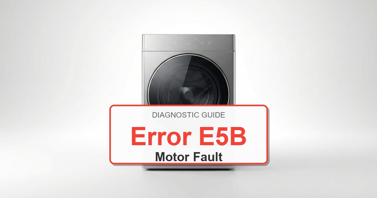 Electrolux Washer Error E5B overlay image
