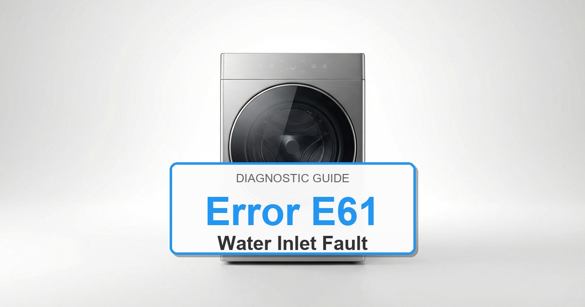 Electrolux Washer Error E61 overlay image