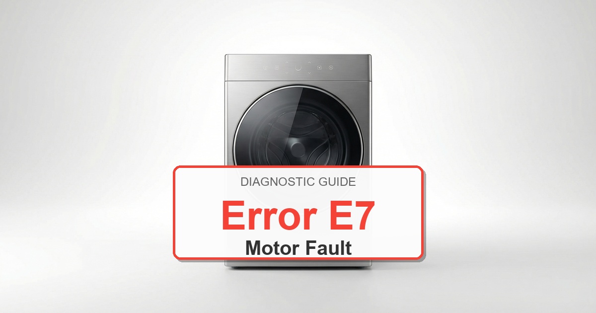 Electrolux Washer Error E7 overlay image