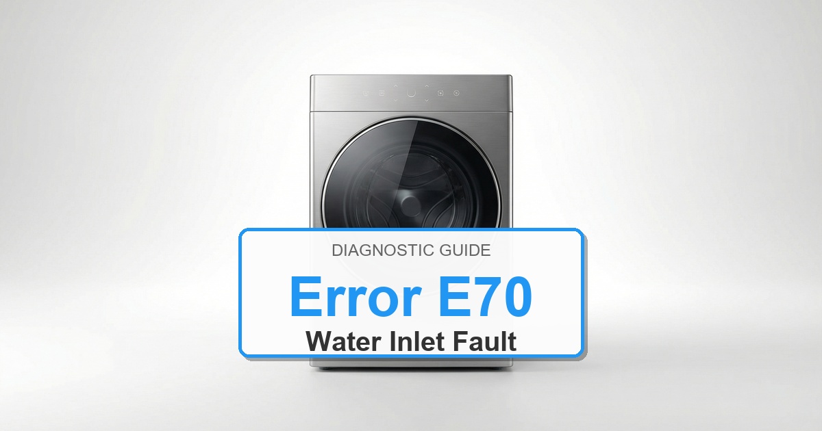 Electrolux Washer Error E70 overlay image